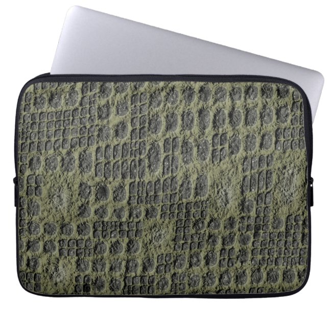 Faux Snake Skin Laptop Sleeve (Voorkant)