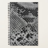Faux SNAKESKIN! Natuur Wild Black & White Planner (Voorkant)