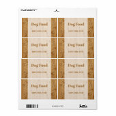 Faux, snijdwanden en Botten Etiket (Full Sheet)