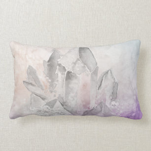 *~* Faux Soft Paars Lavender Amethyst Crystals Kussen