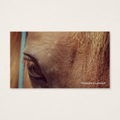 Faux  Sorrel Horse Visitekaartje (Achterkant)