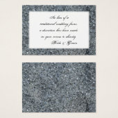 Faux Sparkle Bruiloft Charity Favor Kaart (Voorkant /achterkant)