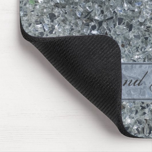 Faux Sparkle Bruiloft Muismat (Hoek)