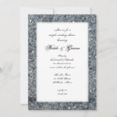 Faux Sparkle Couples Wedding Shower Kaart (Voorkant)