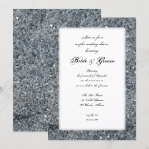 Faux Sparkle Couples Wedding Shower Kaart