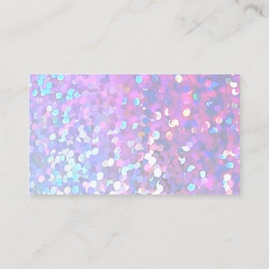 Faux Sparkle Dank u kortingskaart Visitekaartje (Achterkant)