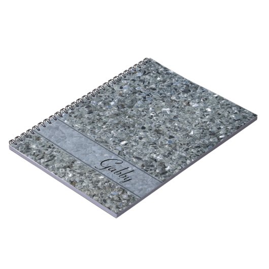 faux sparkle notitieboek (Linkerzijde)