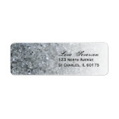 Faux Sparkle retouradres Etiket (Voorkant)
