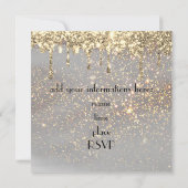 faux sparkle - uitnodiging voor 50e verjaardag (Achterkant)