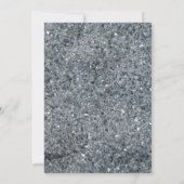 Faux Sparkle Wedding Invitation Kaart (Achterkant)