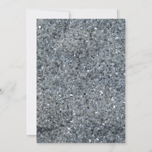 Faux Sparkle Wedding Invitation Kaart (Achterkant)