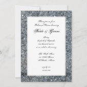 Faux Sparkle Wedding Rehearsal Dinner Uitnodiging (Voorkant)