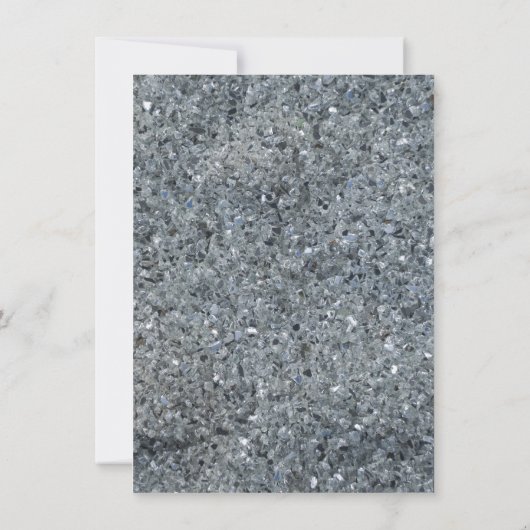 Faux Sparkle Wedding sparen de Datum Aankondiging (Achterkant)