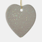 Faux Sparkles & Glitter - Cream White Keramisch Ornament (Rechts)