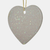 Faux Sparkles & Glitter - Cream White Keramisch Ornament (Links)
