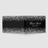 Faux Sparkly Diamond Black en White, op maat gemaa Gastenboek (Volledig)