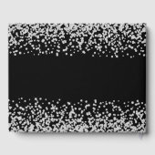 Faux Sparkly Diamond Black en White, op maat gemaa Gastenboek (Achterkant)