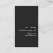 FAUX Sparkly Sequins Hair Stylist Salon-fotokaart Visitekaartje (Achterkant)