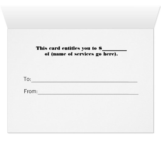 Faux Sparkly Silver Sequins Zwart Gift Kaart (Binnen Horizontaal (Onder))