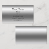Faux Steel-Visitekaartjes Visitekaartje (Voorkant / Achterkant)