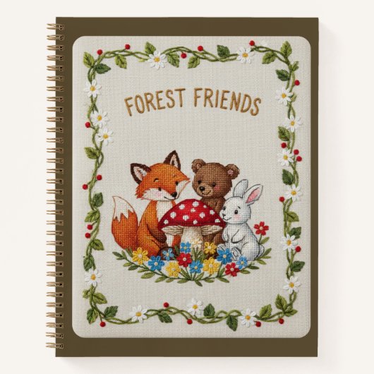 Faux Stitch Nursery Décor & Kids Keepsake Notitieboek (Voorkant)