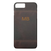 Faux Stitched Leather Case-Mate iPhone Case (Achterkant)