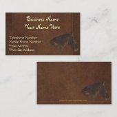 Faux Stitched Leather Wrangler, stijl XI Visitekaartje (Voorkant / Achterkant)