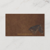 Faux Stitched Leather Wrangler, stijl XI Visitekaartje (Achterkant)