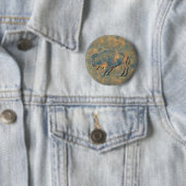 Faux Stone Bison Ronde Button 5,7 Cm (In situ)