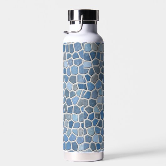 Faux Stone Mozaïek in Blauw Water Fles (Rechts)
