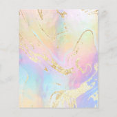 Faux-strijkpatroon en namaakbladgoud flyer (Achterkant)