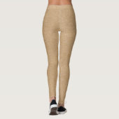 Faux Tan Cork Pattern Leggings (Achterkant)