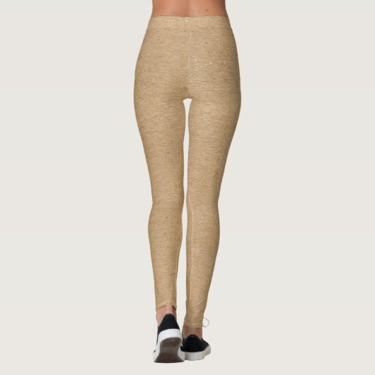 Faux Tan Cork Pattern Leggings (Achterkant)