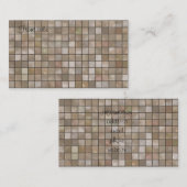 Faux Tan Floor Tegel Afbeelding Visitekaartje (Voorkant / Achterkant)