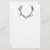 Faux Taxidermy Antler Studie VOL 1 Briefpapier (Voorkant / Achterkant)