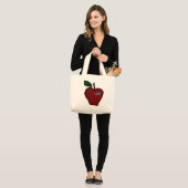 Faux Tegel Apple Design Kruidenier Tas (Voorkant (model))