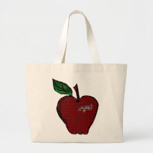 Faux Tegel Apple Design Kruidenier Tas