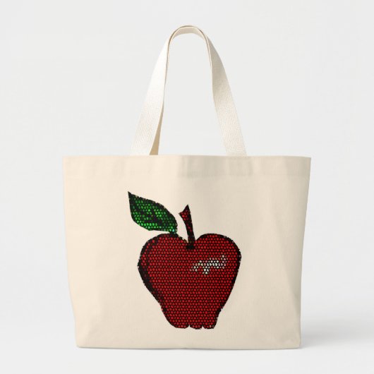 Faux Tegel Apple Design Kruidenier Tas (Voorkant)