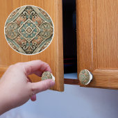 Faux-Tegel Keramische Knop