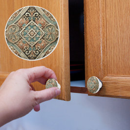 Faux-Tegel Keramische Knop