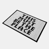 Faux Tegel moet de plek zijn Deurmat (Schuin)