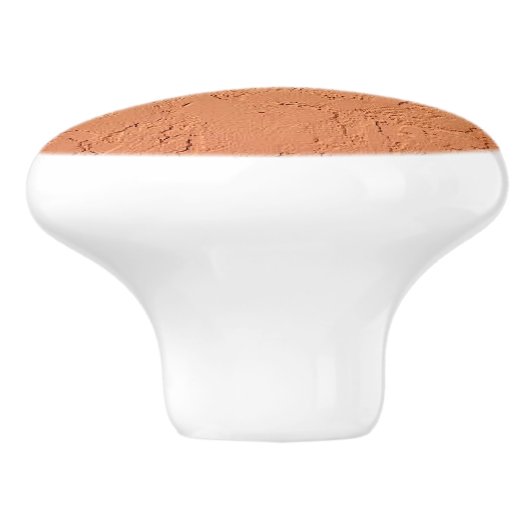 Faux Terracotta Round Ceramic Pull Keramische Knop (Zijkant)