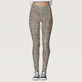 faux texture with dots pattern leggings (Voorkant)