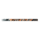 Faux Tiger Pattern Print Ribbon Satijnen Lint (Voorkant)