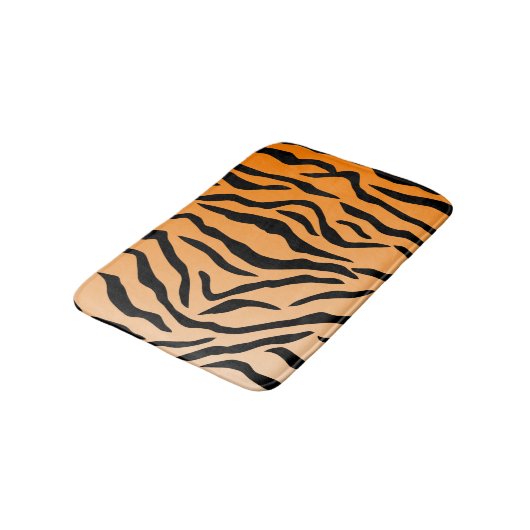 Faux Tiger Print Badmat (Gekanteld)