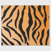 Faux Tiger Print Cadeaupapier (Vlak)