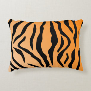 Faux Tiger Print Decoratief Kussen