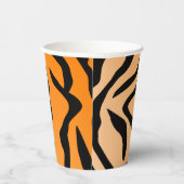Faux Tiger Print Paper Cup Papieren Bekers (Rechts)