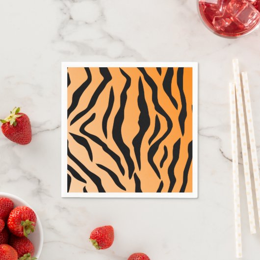 Faux Tiger Print Servetten (Insitu)