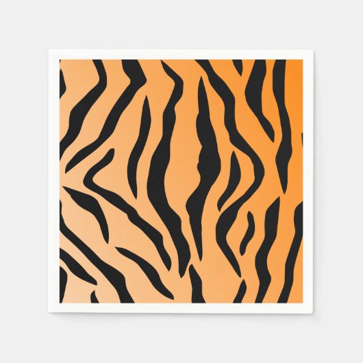 Faux Tiger Print Servetten (Voorkant)